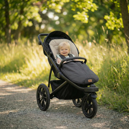 Babyfußsack Light Trend Exklusiv, 95x48cm | Leichter Sommer-Fußsack für Kinderwagen, Buggy & Sportwagen, Vorderteil abnehmbar, pflegeleicht