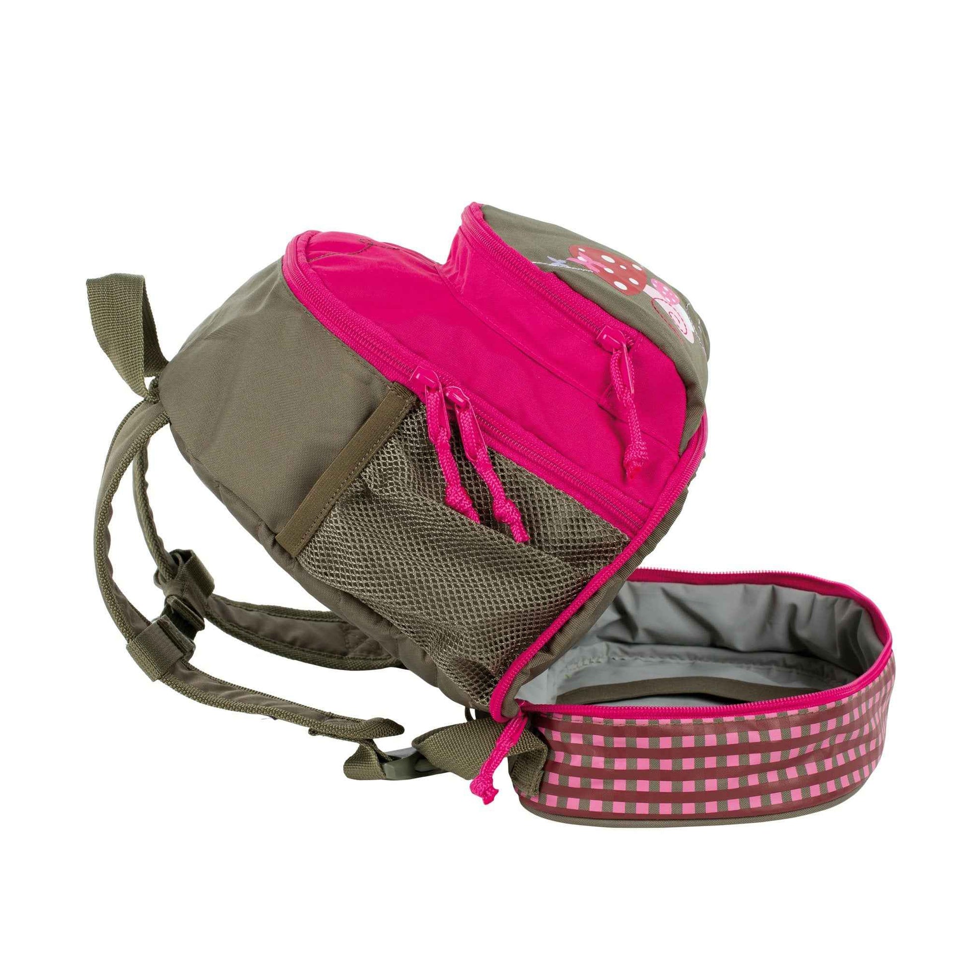 LÄSSIG Children's Backpack Nursery Bag with Chest Strap 6.5 L from 3 Years, Adventure Tractor, Kids Backpack
