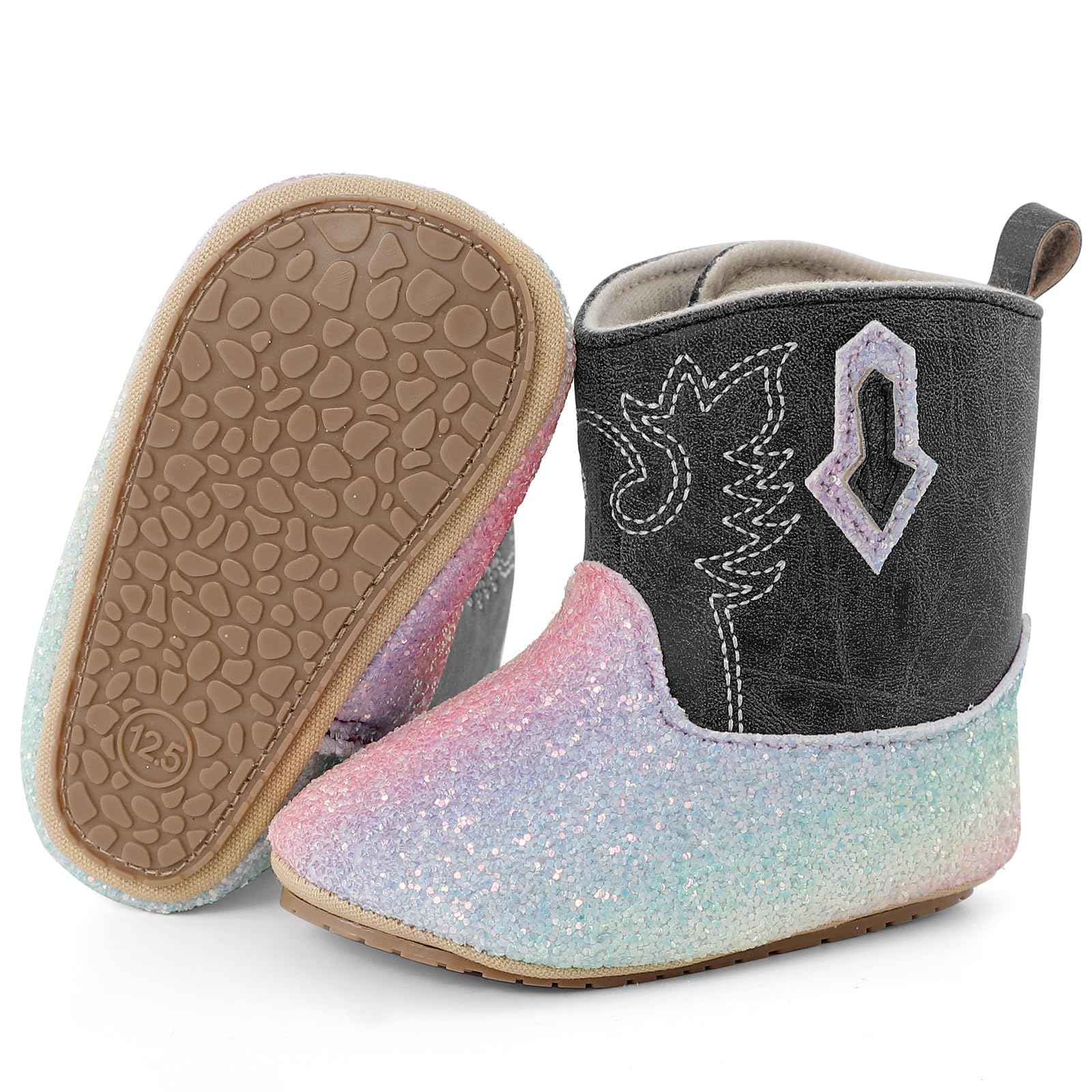 LACOFIA Baby Boys Girls Winter Boots Non-Slip Baby Winter First Walking Shoes Wellington Boots, Aa