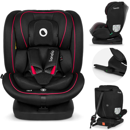 LIONELO Bastiaan i-Size One 360o drehbarer Autositz für Kinder von 40-150 cm, Montage in Fahrtrichtung und entgegen der Fahrtrichtung möglich, ISOFIX Pas TopTether Einstellbare Rückenlehne - Meloni2