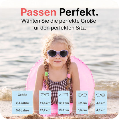 Mausito Children's Sunglasses 2-4 Years & 5-8 Years Comparison Winner Children's Sunglasses 100% UV Protection Flexible Non-Toxic Children's Sunglasses with Strap European Design Made for Children