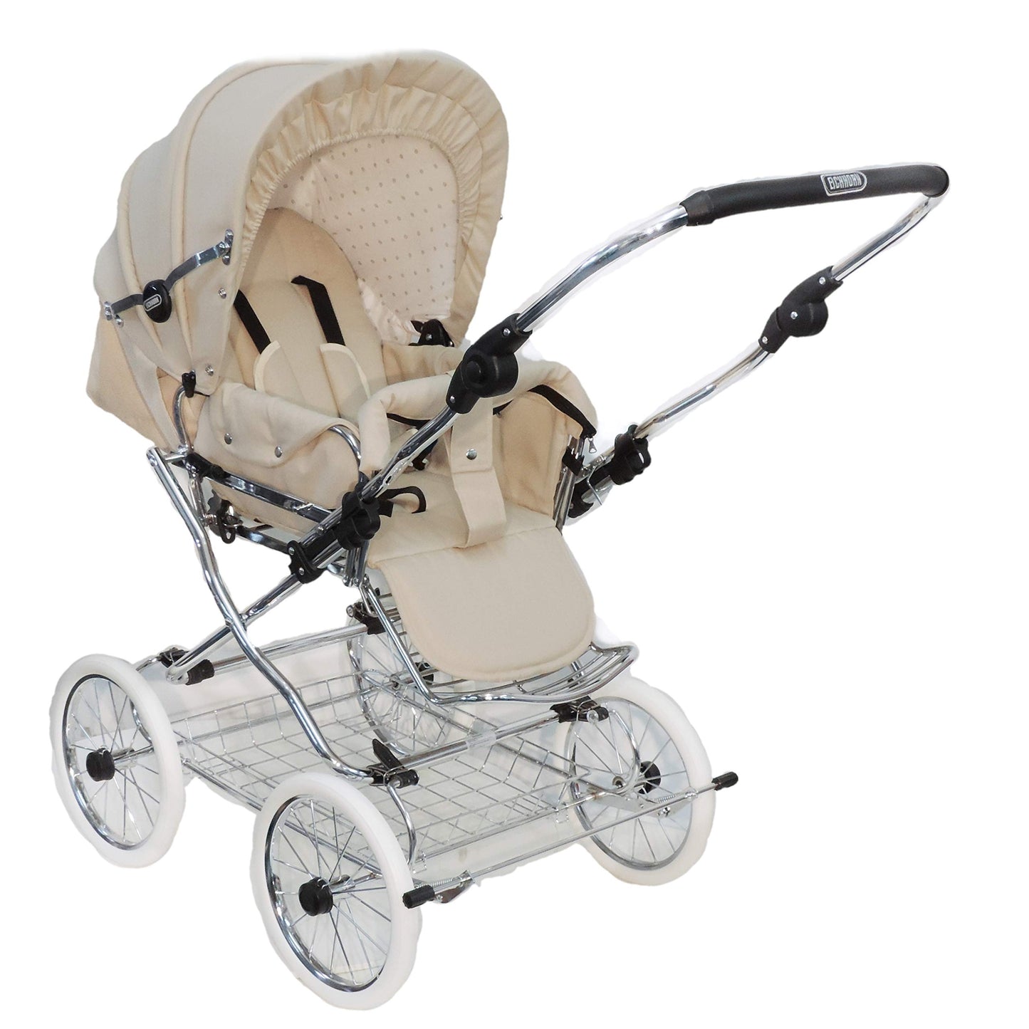 Eichhorn Pushchairs with Leather Strap Frame and Sliding Öhen Adjustment