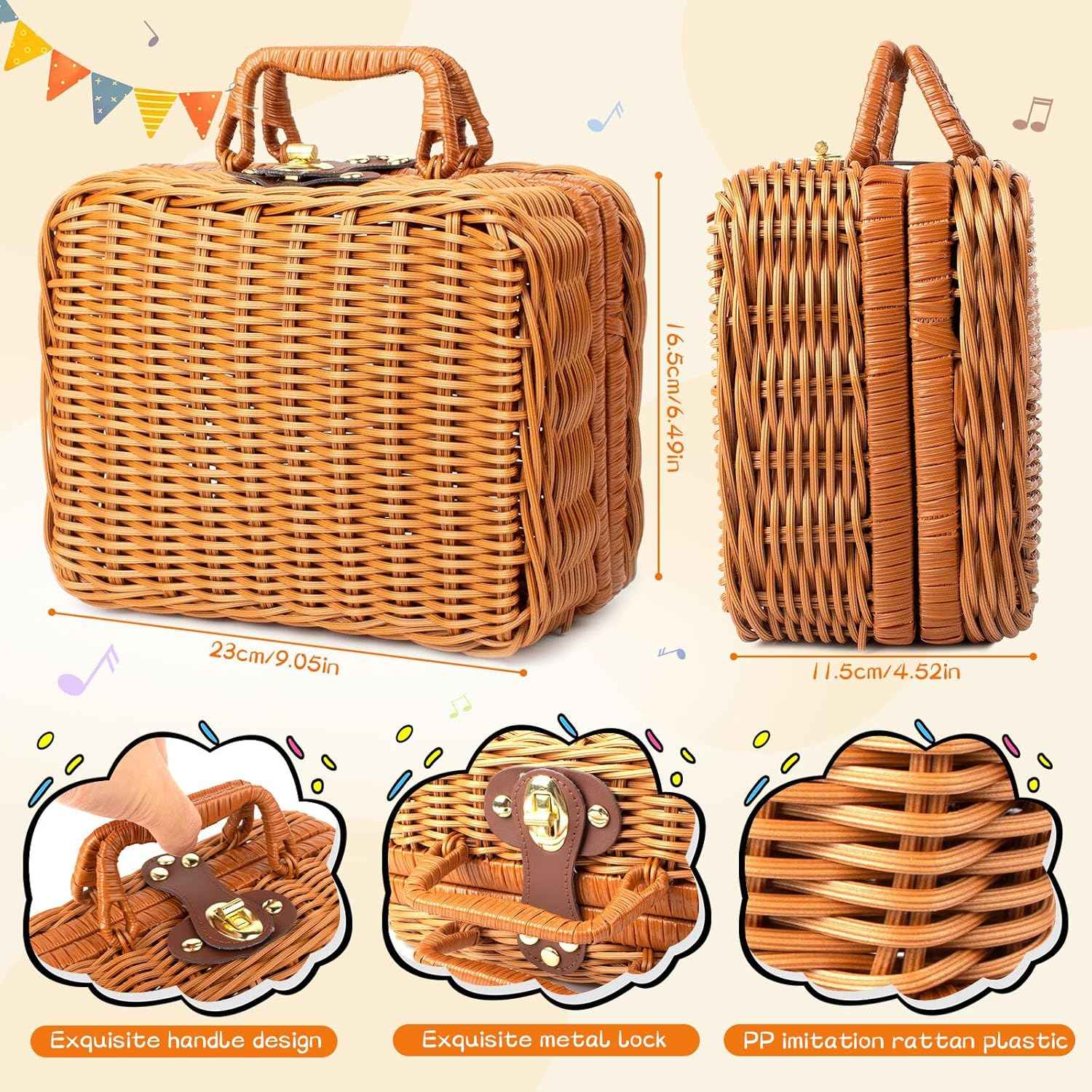 Gobesty Neugeborenen Geschenkkorb, Baby Geschenke zur Geburt, 7 in 1 Baby Geschenkset Geburt mit Babydecken, Baby Dreieckstuch, Plüschtiere, Grußkarten, Geburtskarten, Socken, Geschenkboxen Körbe