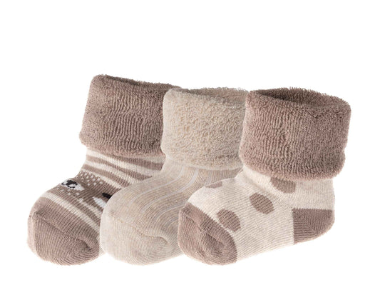Jacob's – Erstlingssöckchen Baby 3er Pack | Weiche Vollfrottee-Socken, OEKO-TEX® zertifiziert | Größe 0–3 Monate, hautfreundlich & wärmend