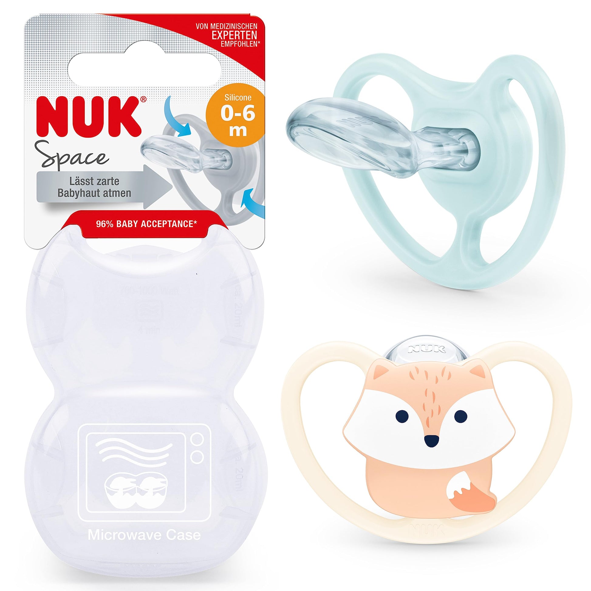 NUK Space Schnuller | 0–6 Monate | Schnuller mit extra Belüftung | BPA-freies Silikon | Disney Winnie Puuh | 2 Stück - Meloni2