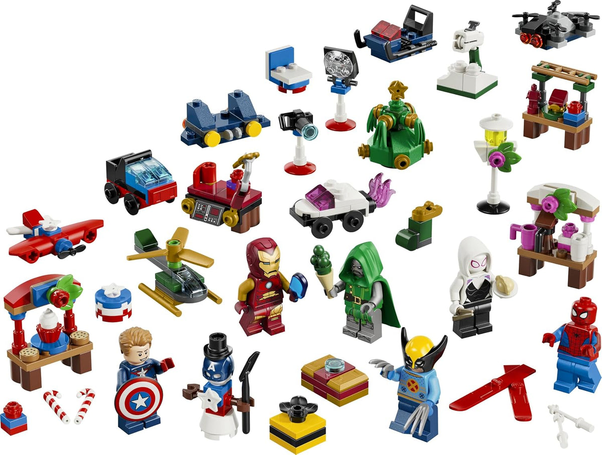 LEGO Marvel Adventskalender 2026 Spielzeug für Kinder ab 6 Jahren 76340