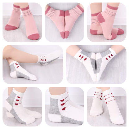 L&K-II 10er Kindersocken Mädchen Sneakersocken Baumwolle Mehrfarbig bunt Frühling Herbst 2823
