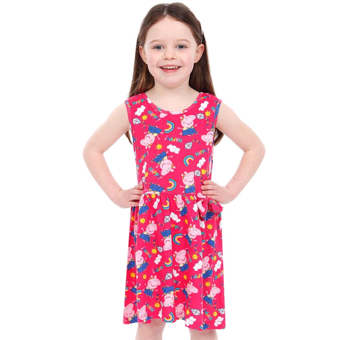 Peppa Pig Dress Girls Rainbow Summer Dress Girls Dresses for Girls