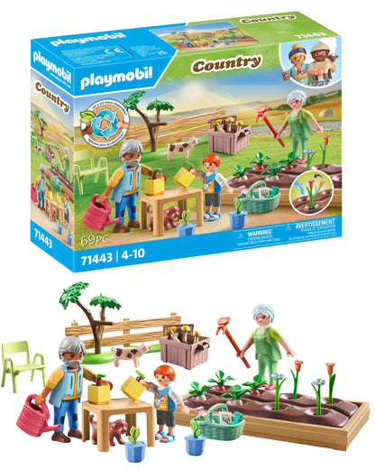 PLAYMOBIL Country 71441 Gemütliches Bauwagencafé, spielerisches Lernen mit liebevoll gestaltetem Bauwagen, detailreicher Austattung und einem Gänseteich, nachhaltiges Spielzeug für Kinder ab 4 Jahren