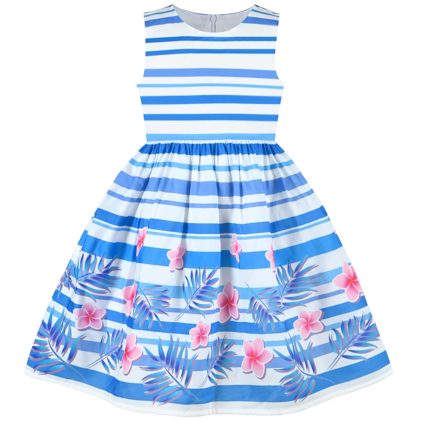 Sunny Fashion Mädchen Kleid Lila Rose Doppelklicken Krawatte Party Kids Trägerkleid Gr. 98-146