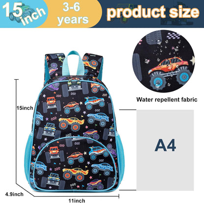 Kinderrucksack Jungen Kinder Rucksack Tagesrucksack Vorschulrucksack Kindergartentasche Schulrucksack für Schule Kita 38cm 3-8Y