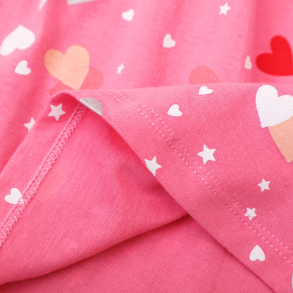 JinBei Mädchen Kleid Baumwolle Rundhals Rüschen Ärmellos Lässige Einhorn Cartoon-Applikationen Blau/Weiße Gestreift Kleidung Kinder Sommer Party Festliches Prinzessin A-Linie Kleider Gr. 98-128