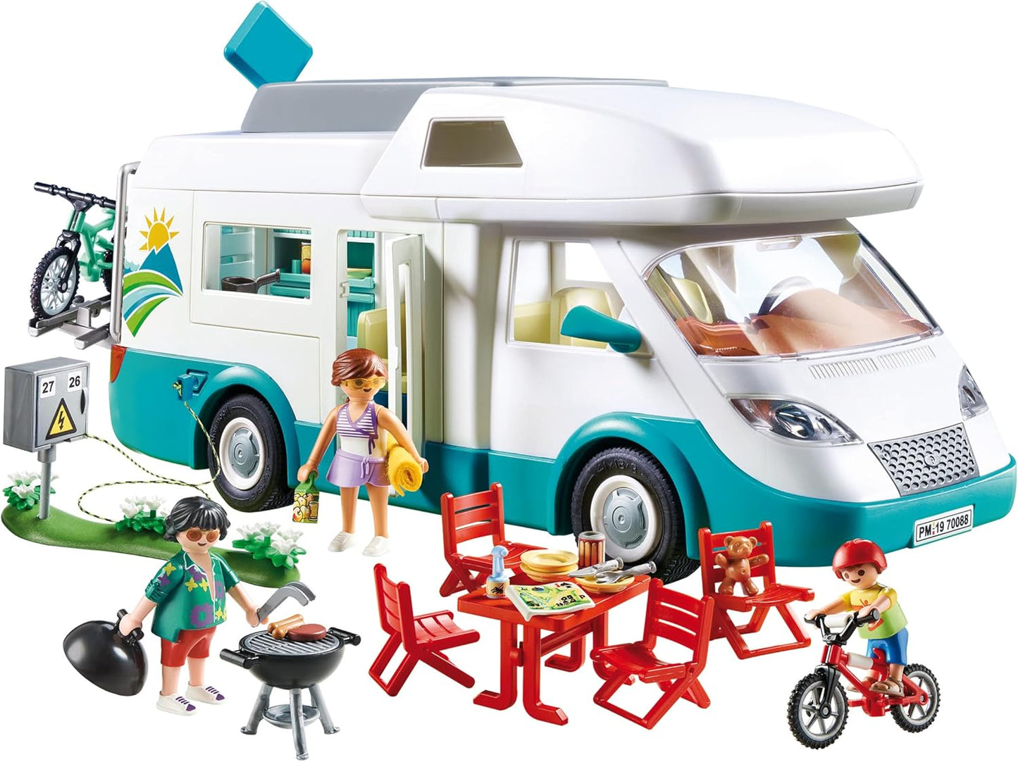 PLAYMOBIL | Family Fun | Familien-Wohnmobil | mit abnehmbaren Dach | Spielzeug für Kinder ab 4 Jahren | 70088