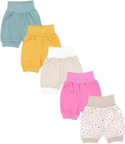 TupTam Baby Mädchen Pumphose Sommershorts 5er Set
