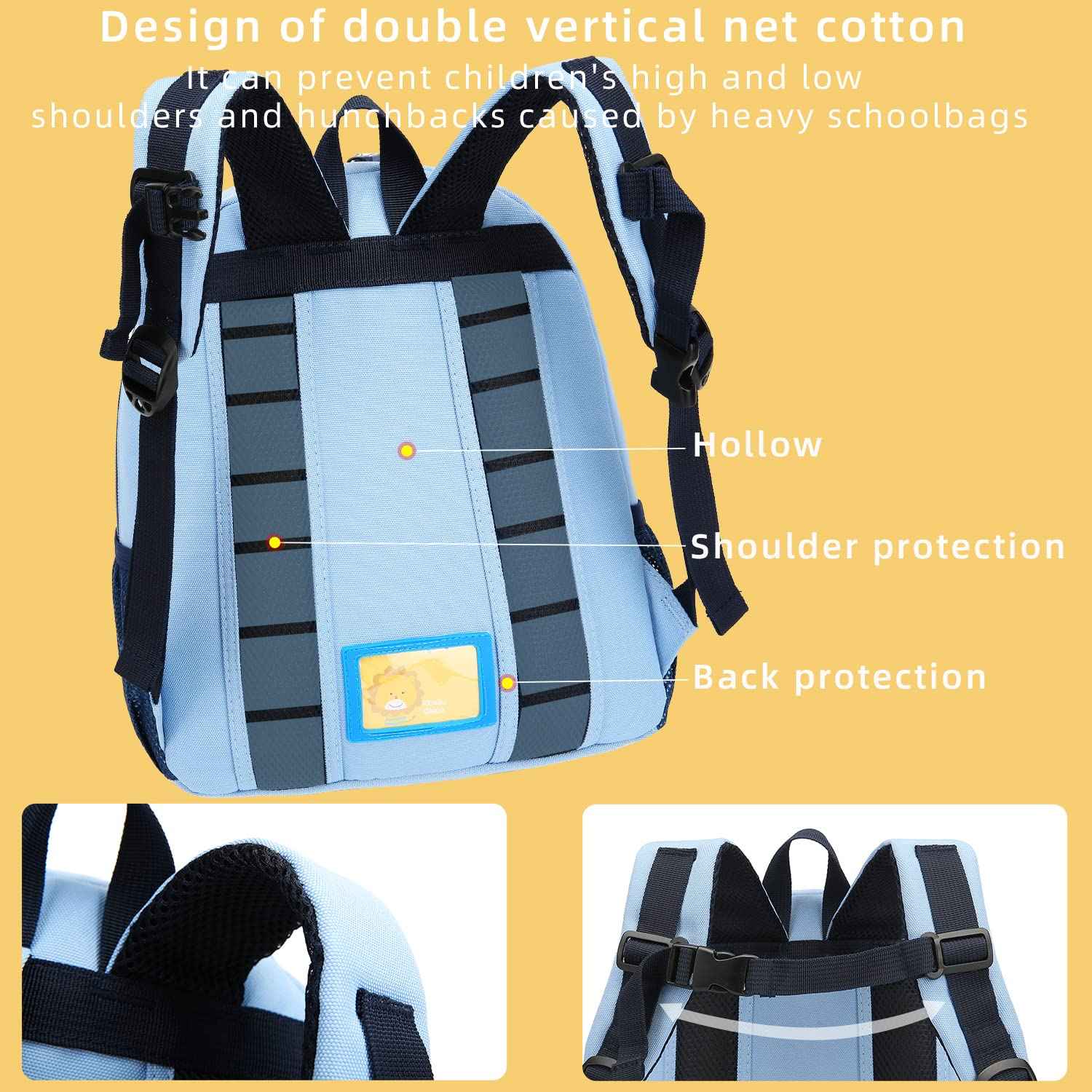 willikiva Car Dinosaur Toddler Kids Backpack for Boys and Girls Kids Waterproof Preschool Bag