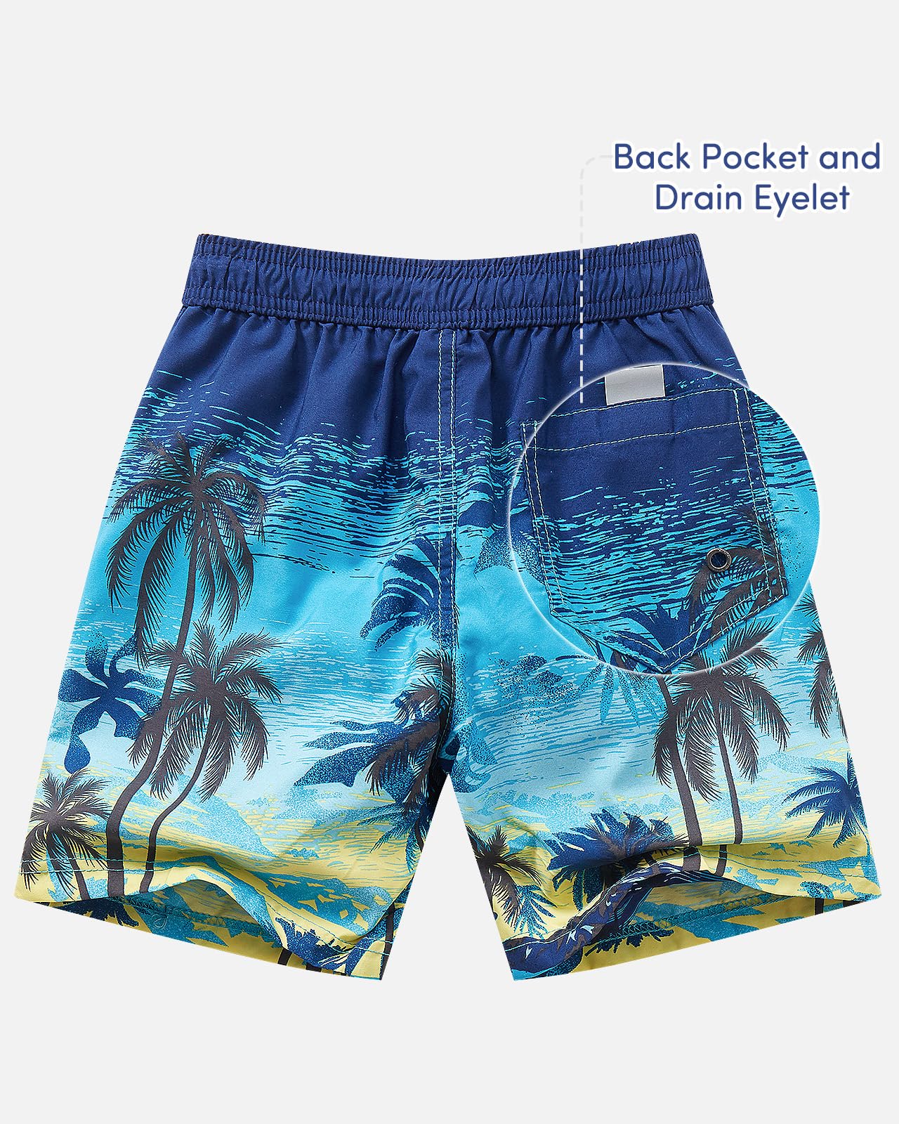 Adorel Boys' Swimming Trunks with Inner Briefs