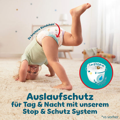 Pampers Baby-Dry Pants Größe 6, 138 Windeln, 13kg-19kg, 360° Passform hilft, Auslaufen zu verhindern