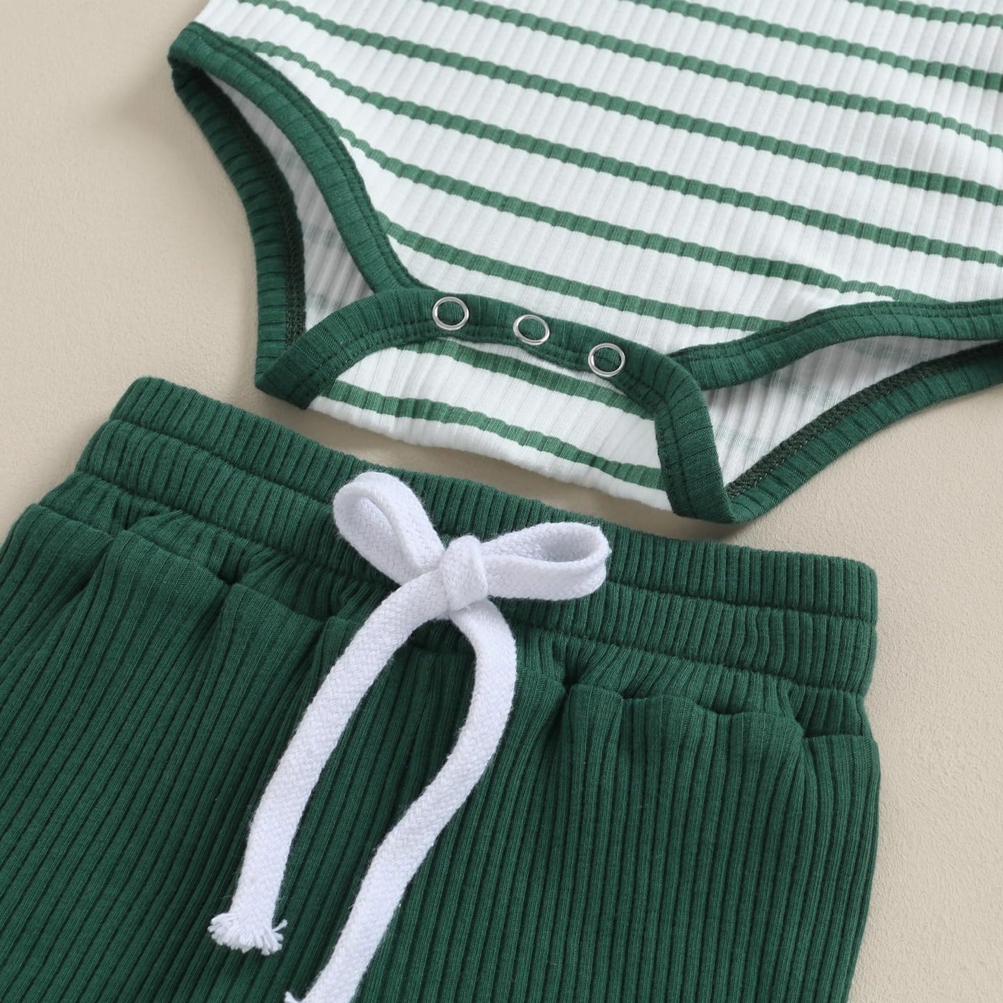 Baby Jungen Kleidung Gestreifter Body Strampler Langarm Top + Hose + Hut Baby Kleidung Set Baumwolle Weiche Kleidung Set für Neugeborene Kleinkinder 0-18 Monate