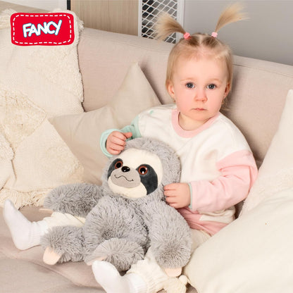 Fancy Faultier Kuscheltier 30 cm Kuschel Faultier Plüsch Sloth Stofftier Plüschtier Süß Plush lustige Geschenk für Kinder und Erwachsene, Mädchen und Jungen