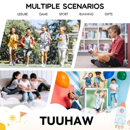TUUHAW 10 Paar Kinder Socken für Mädchen und Jungen Socken Mit Motiv Schulkind Baumwolle Socken Bunt Gr. 23-38