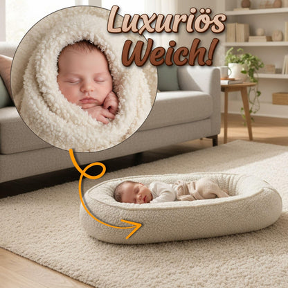 Nestchen Baby - Babynestchen Neugeborene Minky Babynest für Kinderbett Vielseitiges tragbar Nest kuschelnest zubehör für babybett warm Winter coccon Teddybären