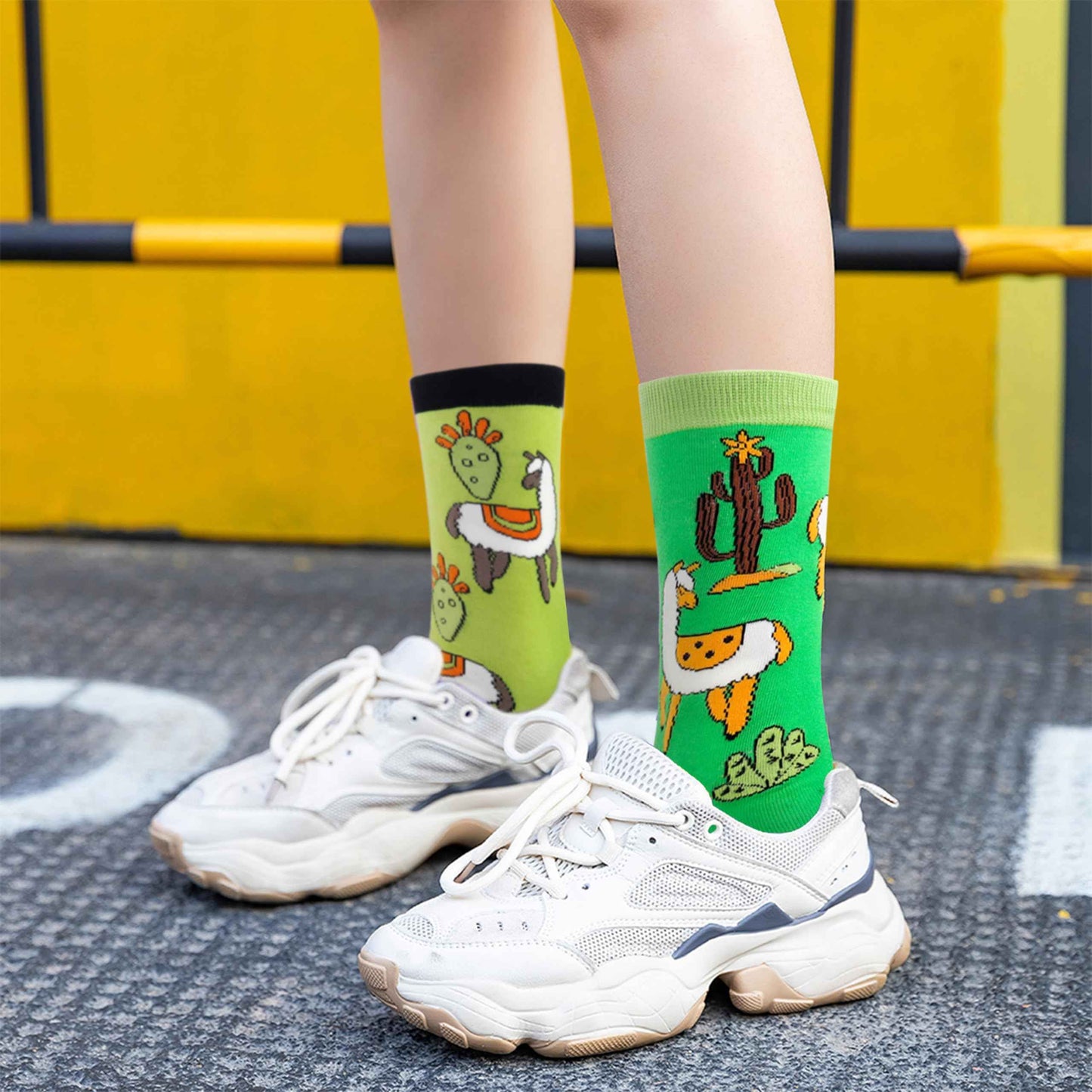 Belloxis Women's Socks 39-42 Horse Girls Gift Knee Socks Women's Rider Cotton Socks