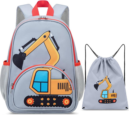 Kinderrucksack Jungen Kinder Rucksack Tagesrucksack Vorschulrucksack Kindergartentasche Schulrucksack für Schule Kita 38cm 3-8Y