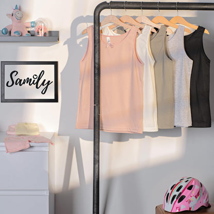 SAMILY Mädchen Unterhosen Unterhemd Set 10er Pack Unterwäsche Baumwolle
