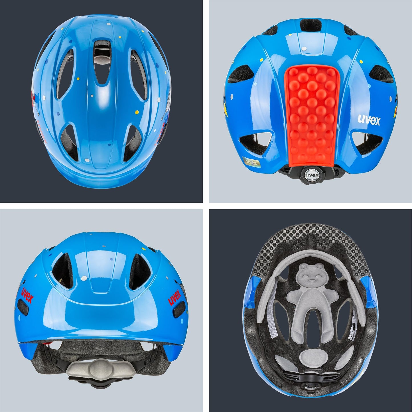 uvex oyo style - lightweight bicycle helmet for children - individual size adjustment - expandable with LED light 