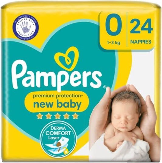 Pampers Premium Protection Nappies, Box for 1 Month 6305817 Month box 24