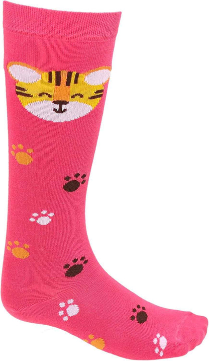 TupTam Girls' Knee-Length Socks, Patterned, Pack of 3