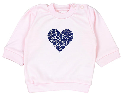 Baby Mädchen Langarm Shirt mit Print Saying Baby Hose Baby Kleidung 2-teiliges Set