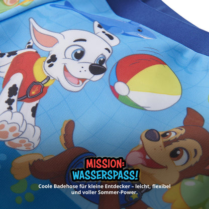 United Labels Paw Patrol Badehose für Jungen, Blau, Badeshorts Kinder, Schwimmhose