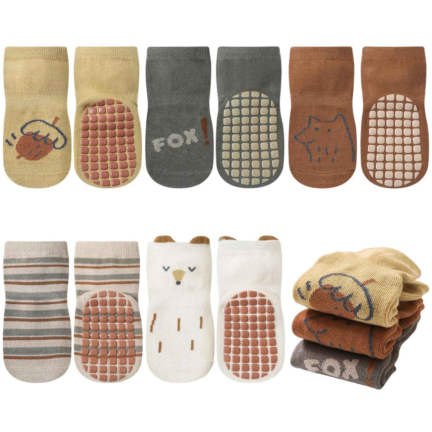 outfit spring Non-Slip Socks Baby, Non-Slip ABS Socks Children, Newborn Cotton Stopper Socks Non-Slip Socks Crawling Socks for Birth Girls Boys Gift 0-5 Years