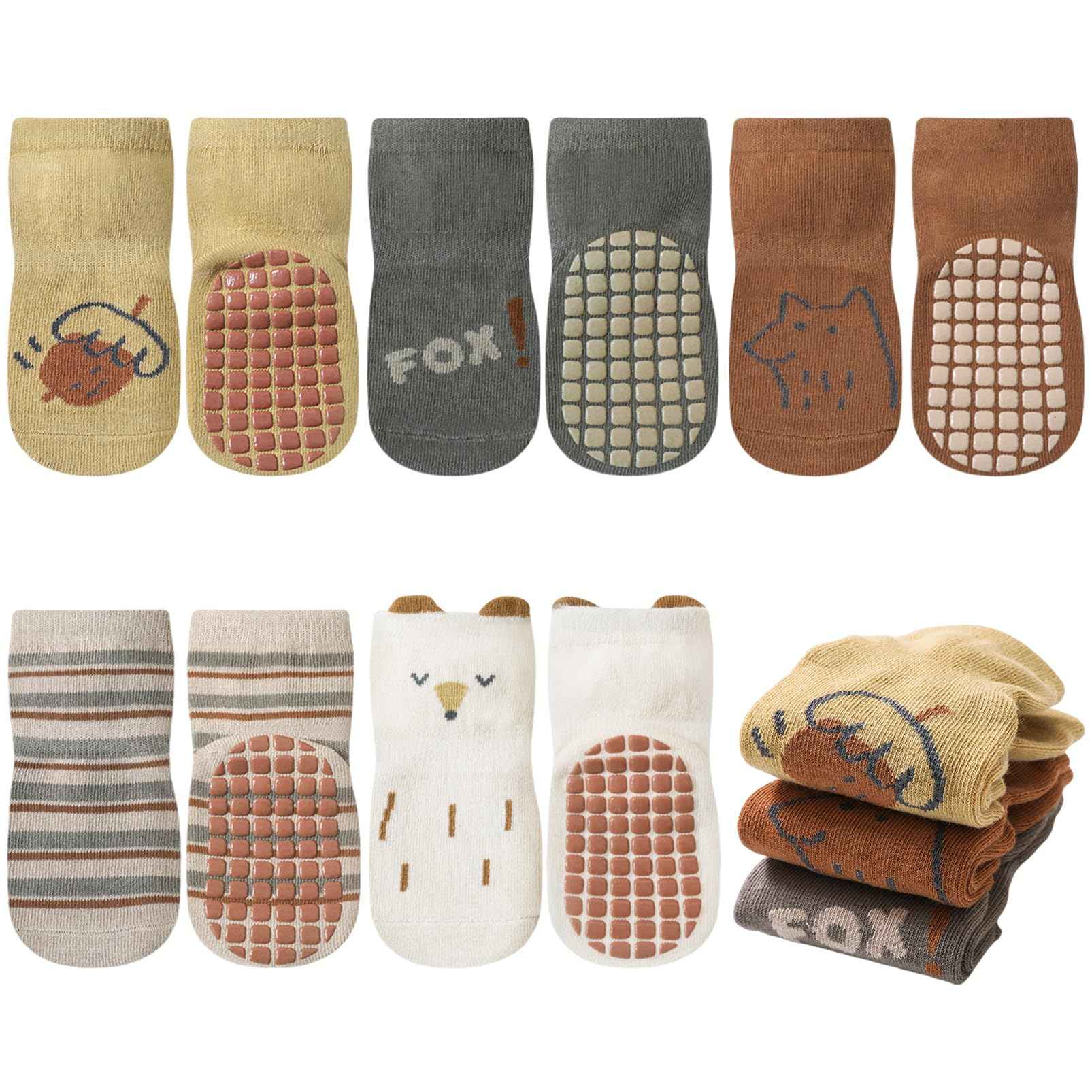outfit spring Non-Slip Socks Baby, Non-Slip ABS Socks Children, Newborn Cotton Stopper Socks Non-Slip Socks Crawling Socks for Birth Girls Boys Gift 0-5 Years