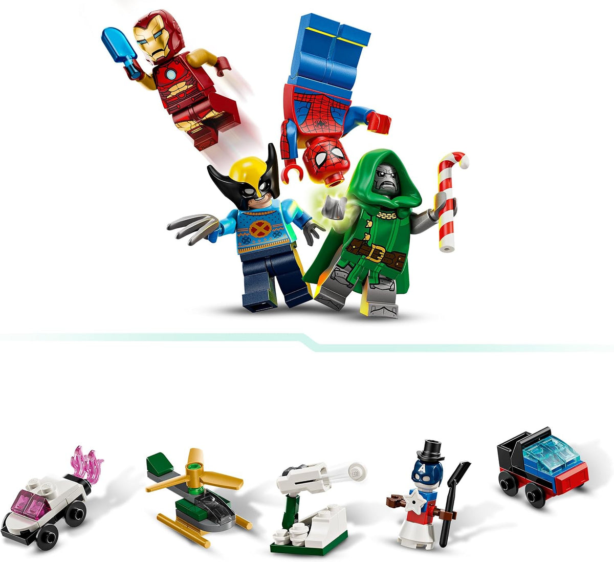 LEGO Marvel Adventskalender 2026 Spielzeug für Kinder ab 6 Jahren 76340