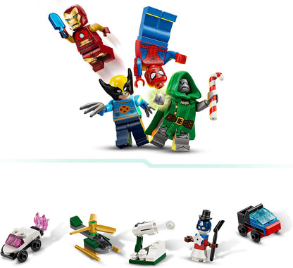 LEGO Marvel Adventskalender 2026 Spielzeug für Kinder ab 6 Jahren 76340