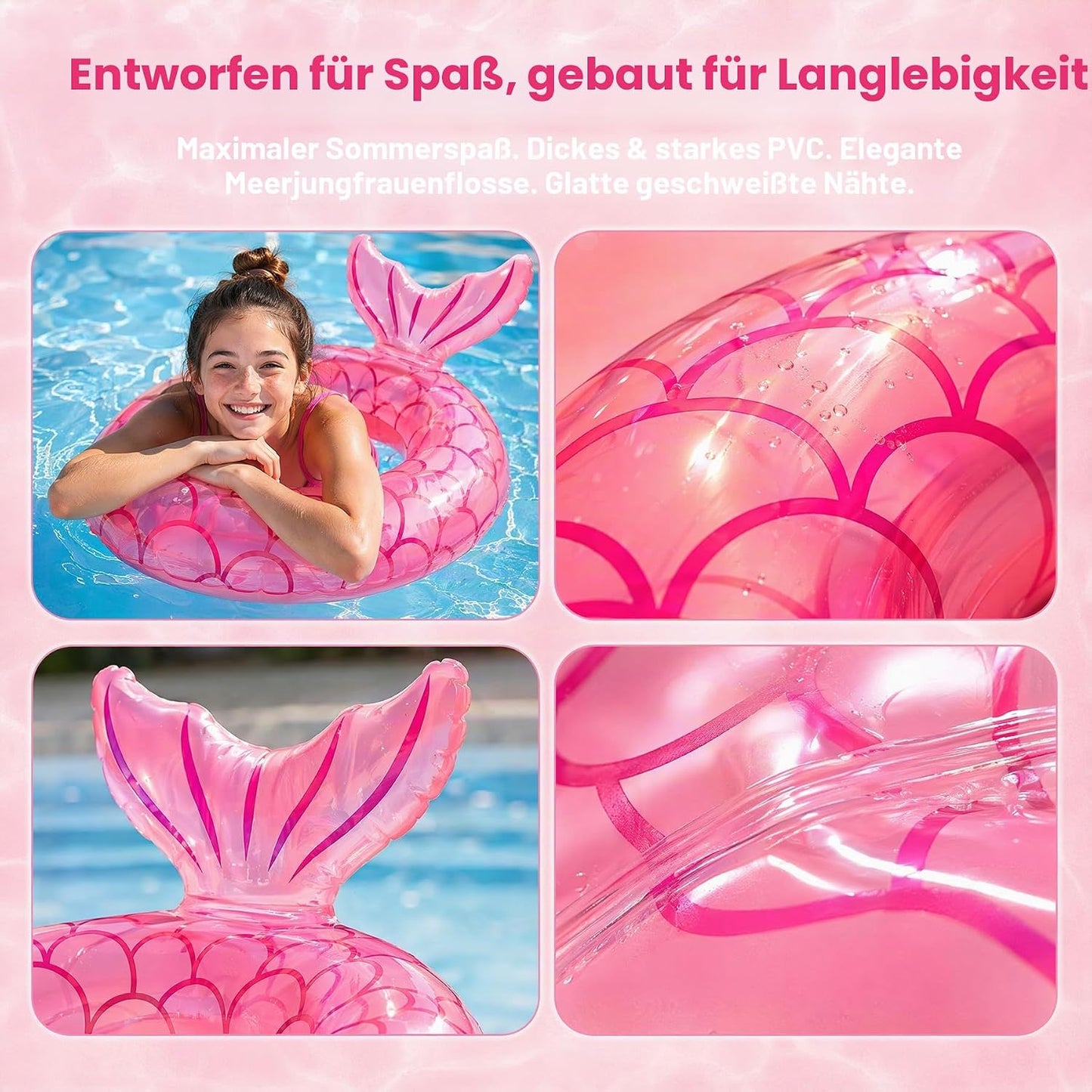 Baby Schwimmring, Baby Schwimmen Ring, Schwimmhilfe mit Schwimmsitz, Schwimmreifen für Kleinkind von 6 Monate bis 48 Monate, Schwimmlernhilfe für Mädchen und Jungs