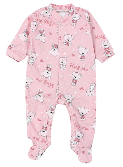 TupTam Baby Mädchen Schlafstrampler mit Fuß 3er Pack