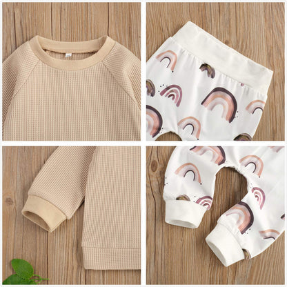 Geagodelia Baby Boys’ Clothing Set with Long Sleeve Top and Trousers