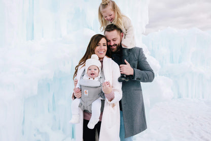 Ergobaby Babytrage, Omni 360 Cool Air Mesh mit 4 Positionen für Neugeborene bis Kleinkinder (0-4 Jahre), ergonomische Kindertrage und Rucksack, Mitternachtsblau