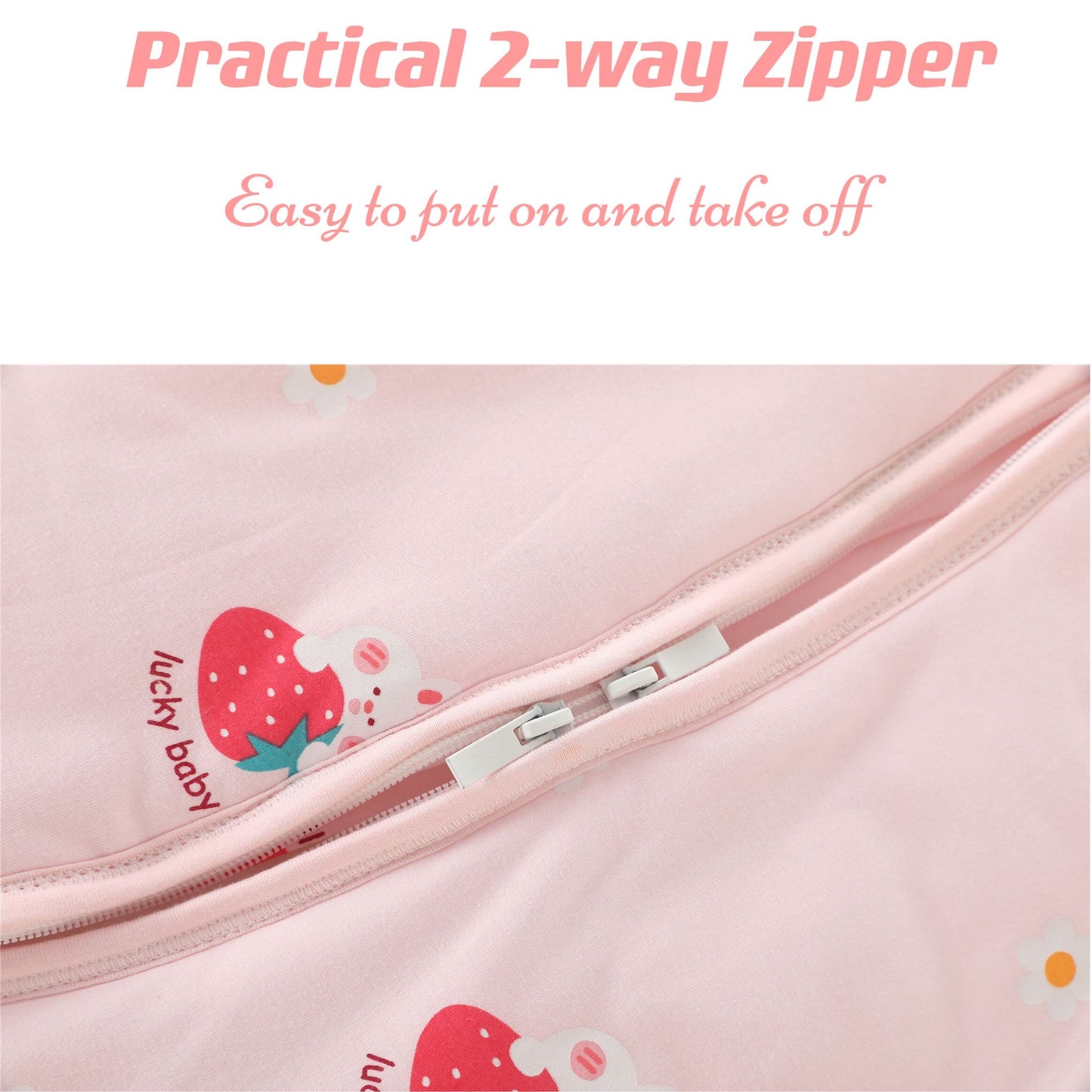 Chilsuessy Baby Sleeping Bag Winter with Removable Long Sleeve Organic Cotton Baby Sleeping Bag Small Children All-Year Sleeping Bag Pyjamas for Boys and Girls, Crown/2.5 Tog, 75-90 cm