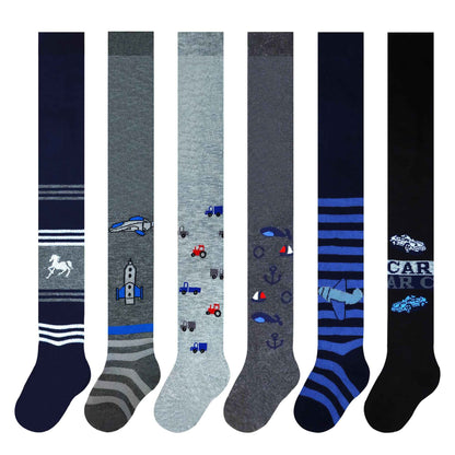 MRCC 12777 Pack of 6 Boys' Children's Knitted Tights Fine Knitted Cotton