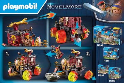 PLAYMOBIL Novelmore 71642 Arwynns Castle, Knight's Castle, Includes Three Knights and Numerous Accessories for Realistic Battles, Action-packed Toy for Children from 4 Years