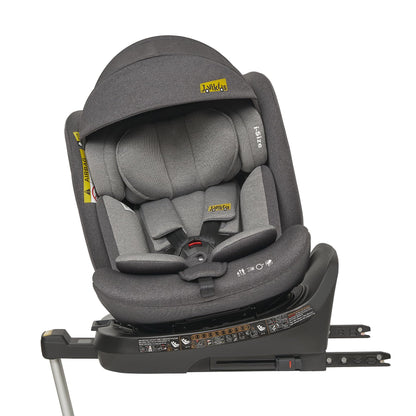 Jovikids 360° Drehbar Kindersitz mit ISOFIX, i-Size 40-150cm(ab Geburt -12 Jahre) Baby Autositz Reboarder mit Liegefunktion & Abnehmbar Vordach, ECE R129 (Rosa) - Meloni2