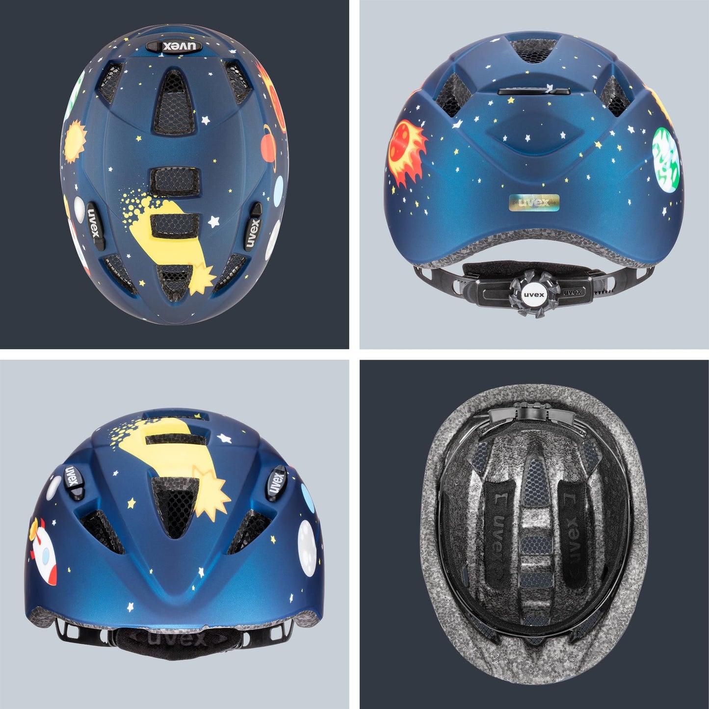 uvex Kid 2 cc - Lightweight children's helmet - individual size adjustment - expandable with LED light 