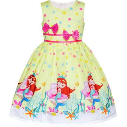 Sunny Fashion Mädchen Kleid Lila Rose Doppelklicken Krawatte Party Kids Trägerkleid Gr. 98-146