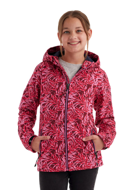 Killtec Girls' Softshell Jacket Print Softshell Jacket / Outdoor Jacket with Hood