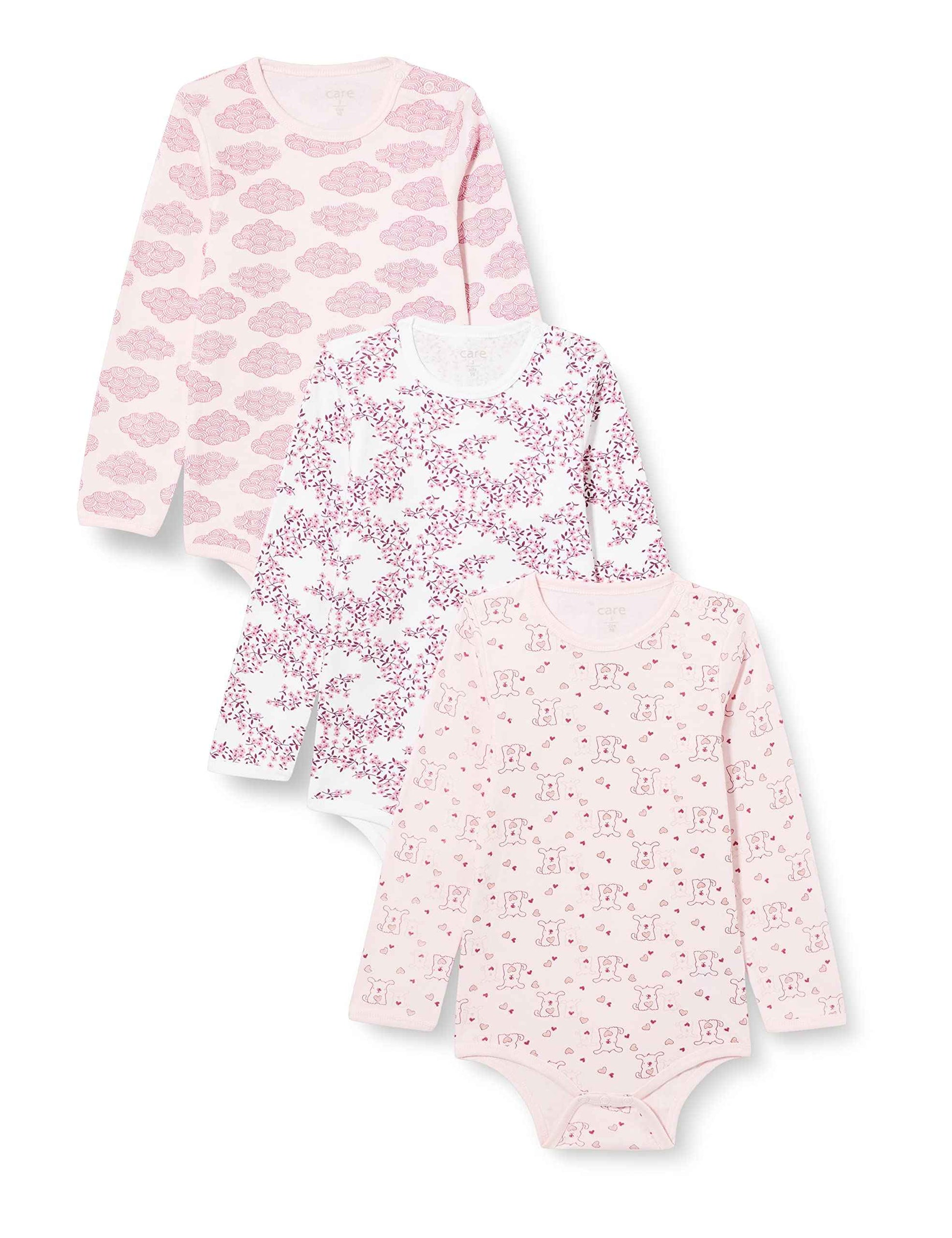 Care Unisex Baby Bodysuit, Long-Sleeved, 100% Cotton (Pack of 3 and 6)