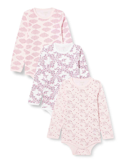 Care Unisex Baby Bodysuit, Long-Sleeved, 100% Cotton (Pack of 3 and 6)